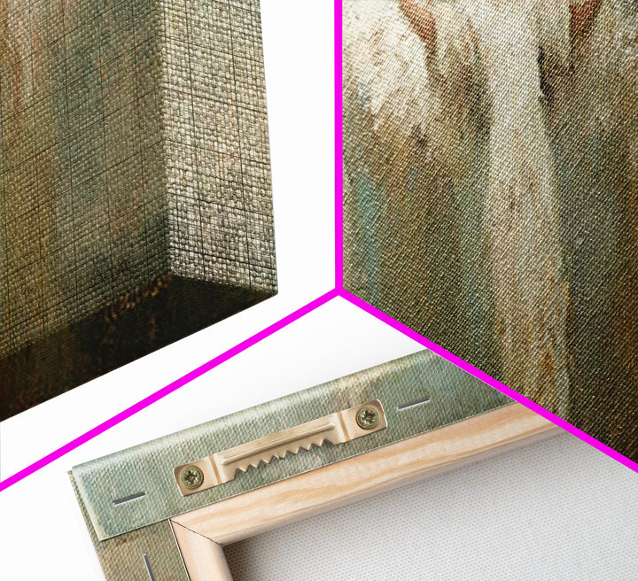 Heavenly Host Arise, Framed Canvas Print, Panoramic Frame, Christian Art Canvas, Christian Painting, Christian Wall Art, Christmas Art, vin