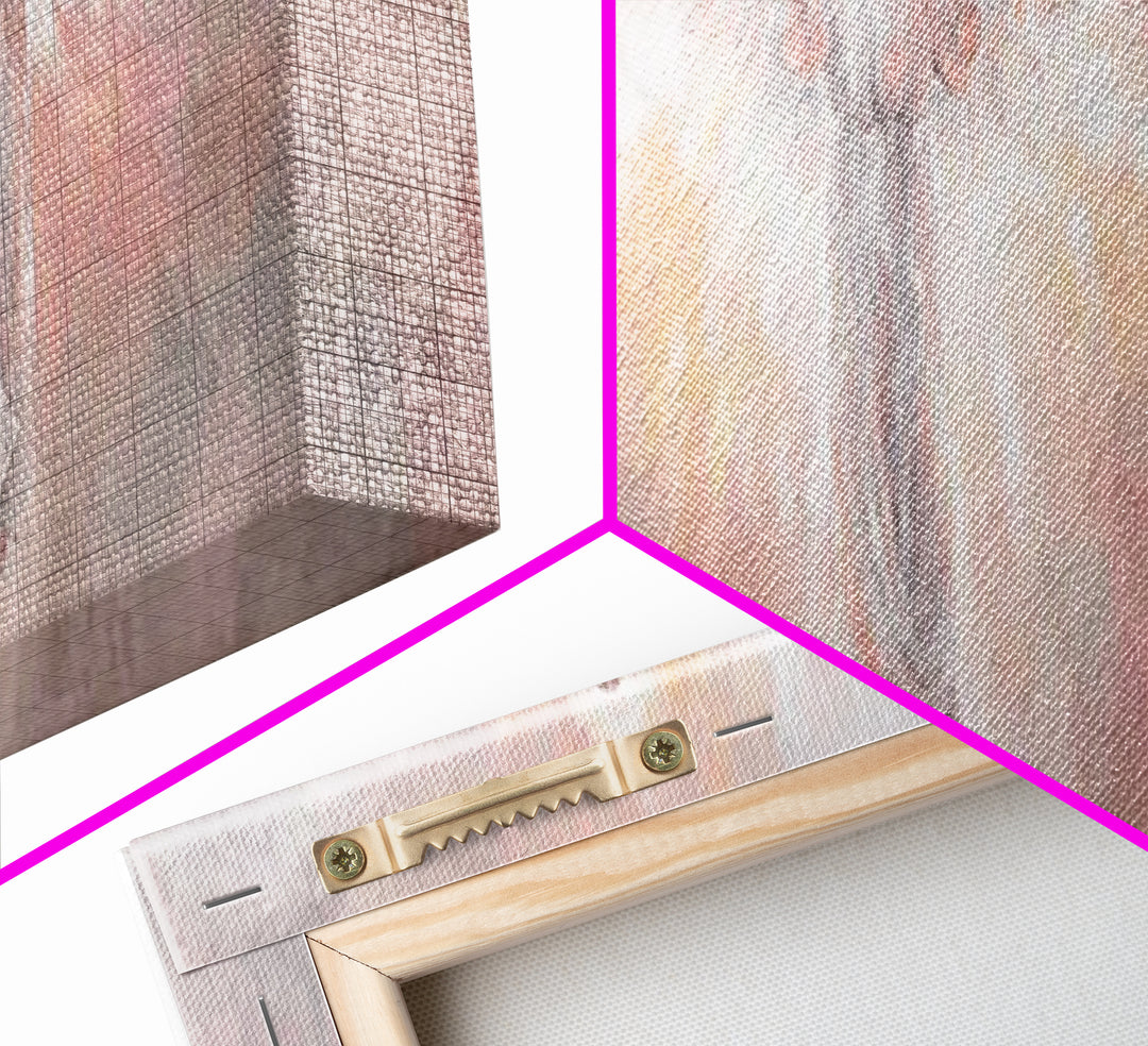 Radiant Angel Trio – Framed Canvas Print – Panoramic Wall Art – Christian Art Canvas – Christian Painting – Christmas Art – modern Christia