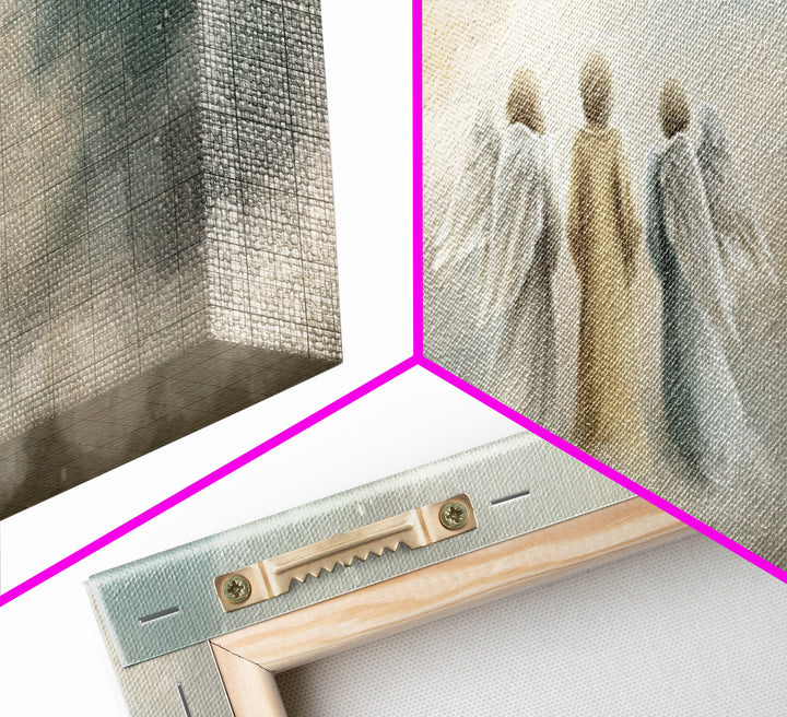 Threefold Heavenly Path, Framed Canvas Print, Panoramic Painting, Christian Art Canvas, Christmas Wall Art, Christian Art, Christian Christ