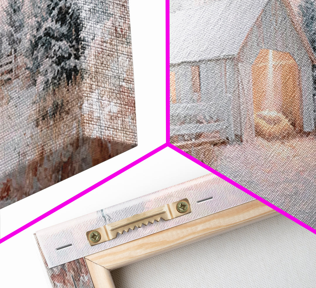 Star Over The Manger, Framed Canvas Print, Panoramic Art, Christian Wall Art, Christian Art Canvas, Christmas Art, Christian Christmas