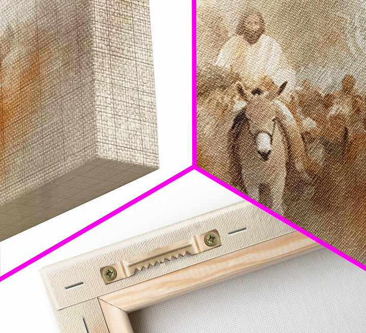 Triumphal Way Glory - Framed Canvas Print - Christian Wall Art - Jesus Painting - Christian Art Canvas - Christian Christmas Decor - Christ