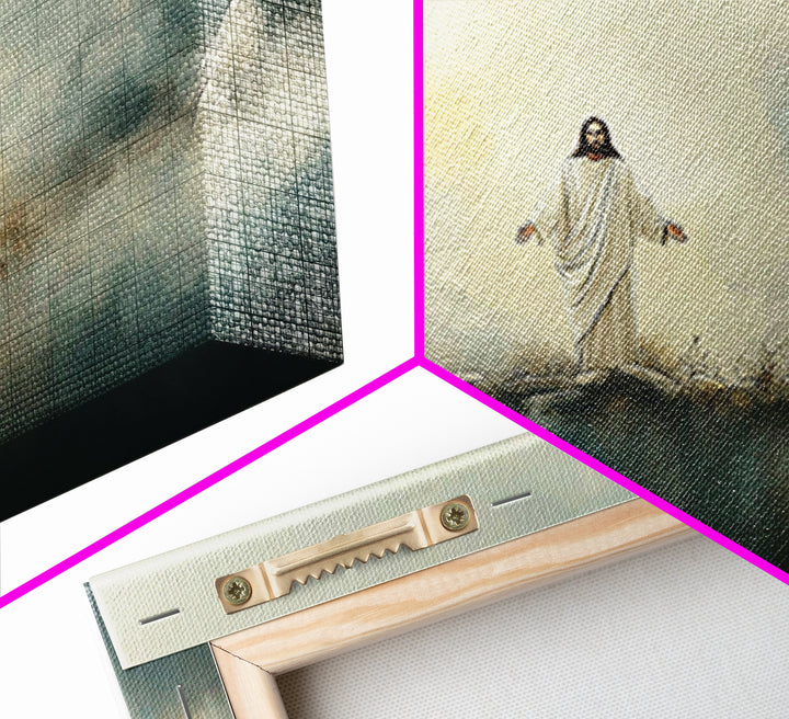 Glory On The Heights – Framed Canvas Print – Christian Art Canvas – Christian Painting – Jesus Painting – Christian Wall Art – Large Christ
