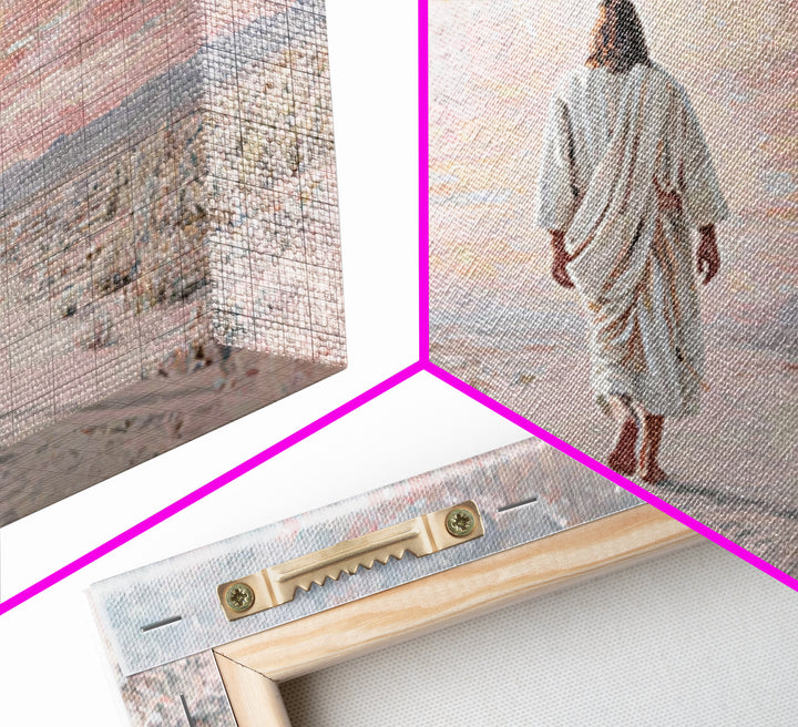 Dawn Of Redemption – Framed Canvas Print – Christian Wall Art – Christian Art Canvas – Jesus Painting – Modern Christian Art – Christian Gi