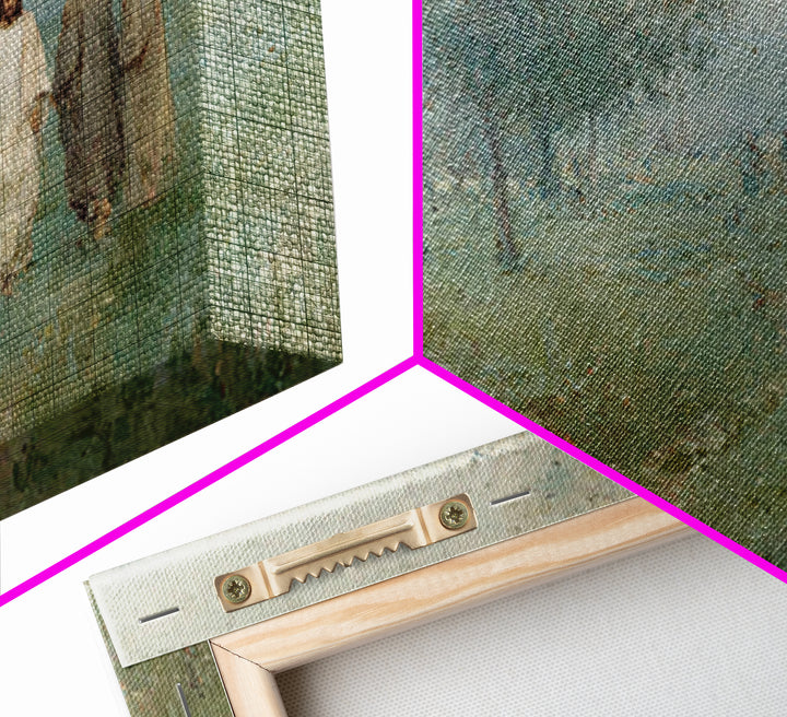 Garden Walk Light – Framed Canvas Print – Christian Wall Art – Jesus Painting – Christian Art Canvas – Modern Christian Painting – Christia