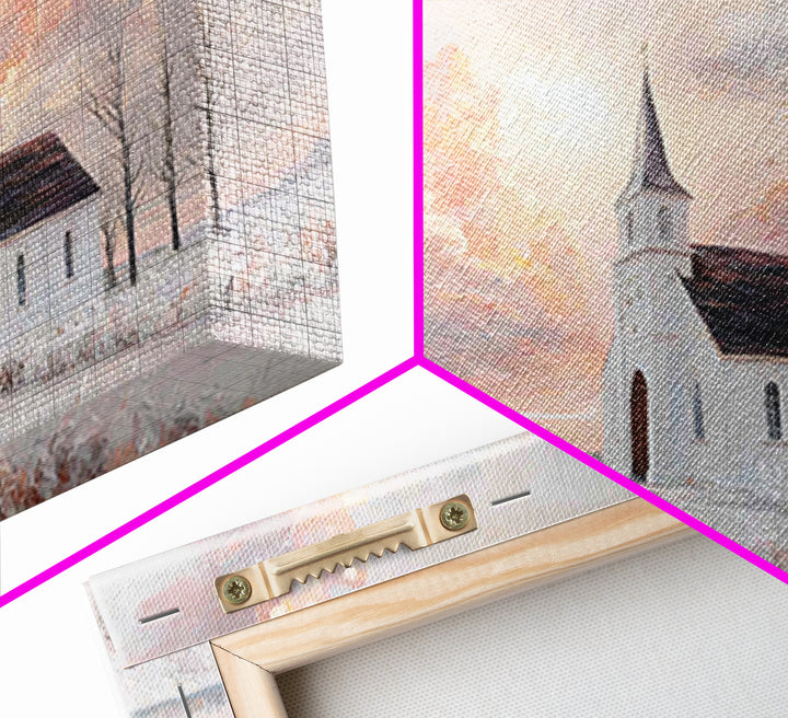 Dawnlit Sanctuary, Framed Canvas Print, Christian Art Canvas, Christian Wall Art, Christian Art, Modern Christian Art, Christian Gift Ideas