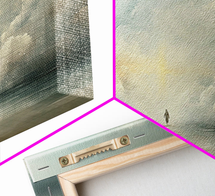 Heavenly Passage – Framed Canvas Print – Christian Wall Art – Jesus Painting – Christian Art Canvas – Modern Christian Art – Christmas Art