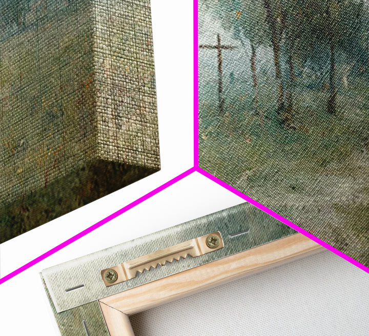 Garden Of Peace – Framed Canvas Print – Christian Art Canvas – Vintage Christian Art – Christian Wall Art – Jesus Painting – Christian Gift
