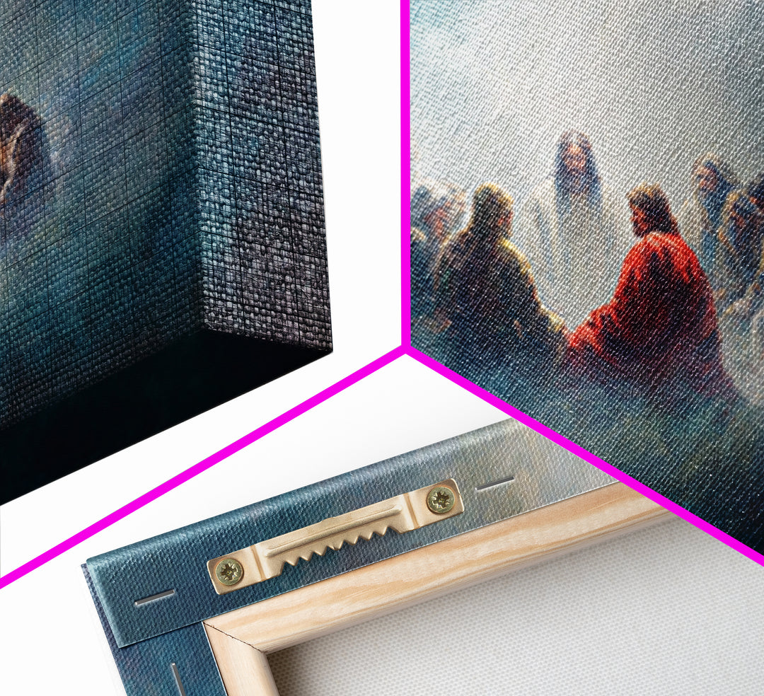 Upper Room Glow | Framed Canvas Print | Christian Art Canvas | Christian Wall Art | Jesus Painting | Christmas Art