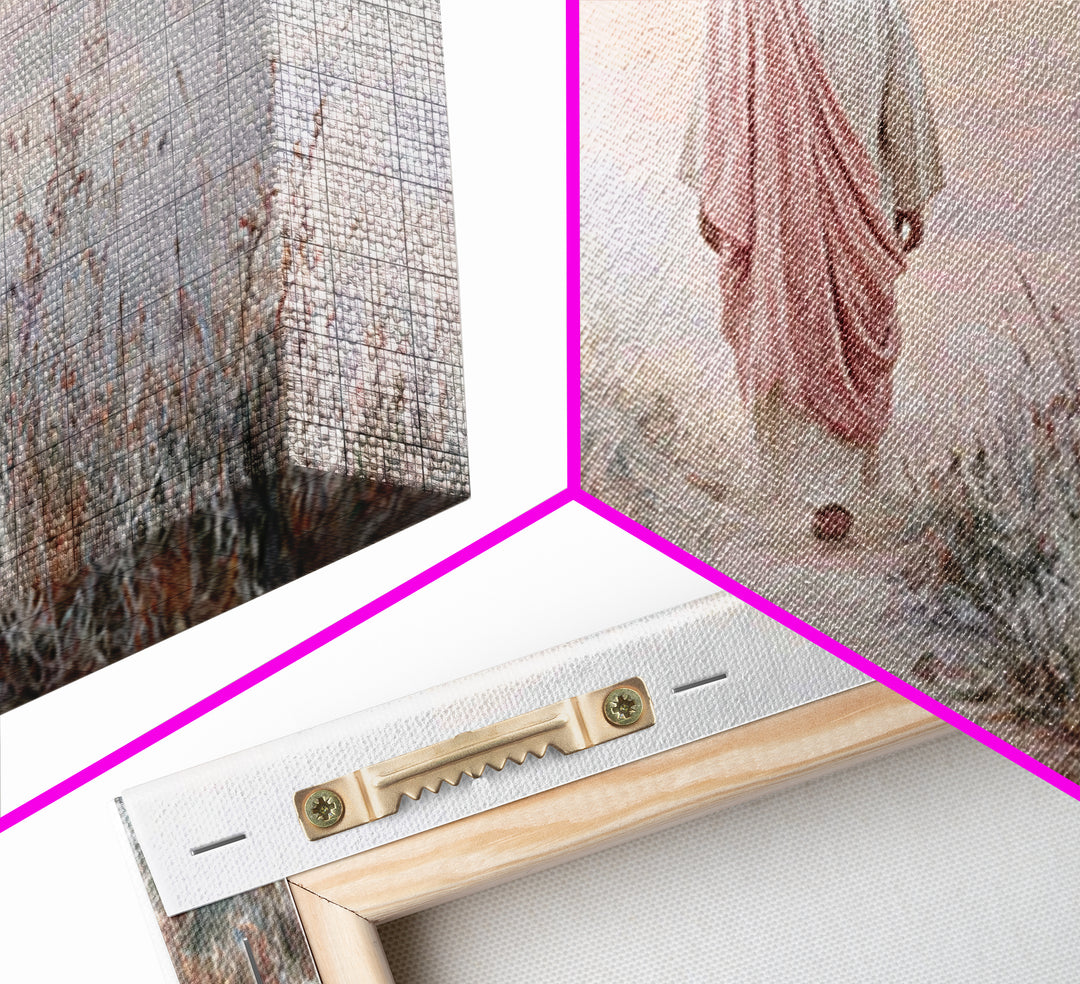 Dawn Journey – Framed Canvas Print – Jesus Painting – Christian Wall Art – Christian Art Canvas – Subtle Christian Art
