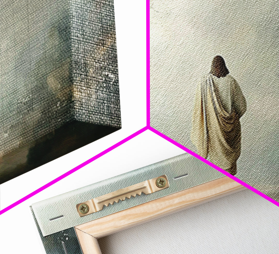 Heaven’s Walk – Framed Canvas Print – Christian Wall Art – Jesus Painting – Christian Art Canvas – Modern Christian Art