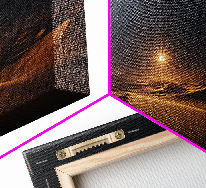 Midnight Radiance – Framed Canvas Print – Christian Wall Art – Christian Art Canvas – Christmas Art – Christian Christmas Art – Jesus Paint