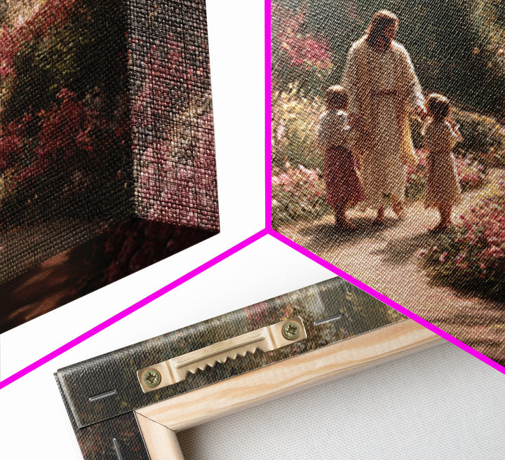Garden Of Blessing – Framed Canvas Print – Christian Wall Art – Christian Art Canvas – Christian Art – Jesus Painting