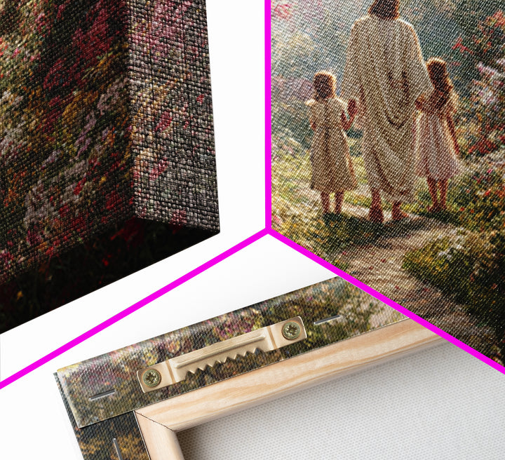 Heavenly Garden Walk – Framed Canvas Print – Christian Art Canvas – Christian Art – Christian Wall Art – Christian Gift