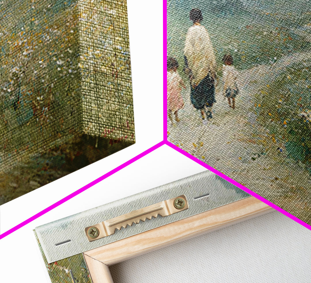 Meadow Family Hope, Framed Canvas Print, Christian Art, Christian Wall Art, Christian Art Canvas, Christian Decor