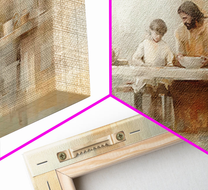 Teacher Of Peace – Framed Canvas Print – Jesus Painting – Christian Wall Art – Christian Art Canvas – Christian Gift Ideas – Modern Christi