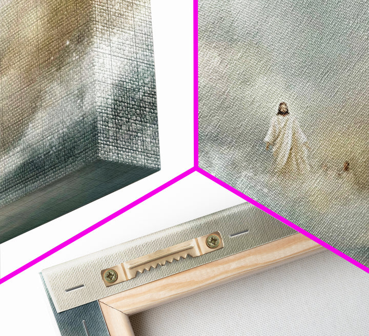 The Guiding Tide – Framed Canvas Print – Jesus Painting – Christian Wall Art – Christian Art Canvas – Christian Christmas Art – Modern Chri