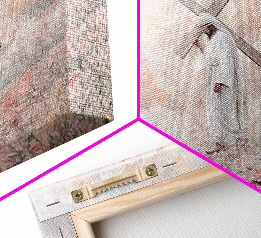 Path Of Mercy – Framed Canvas Print – Christian Wall Art – Jesus Painting – Christian Art Canvas – Large Christian Art – Christian Decor