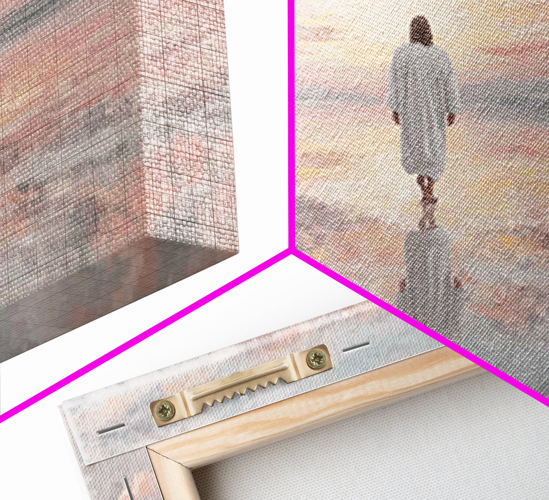 Heaven’s Gentle Horizon | Framed Canvas Print | Christian Art Canvas | Jesus Painting | Christian Wall Art | Modern Christian Painting | Ch