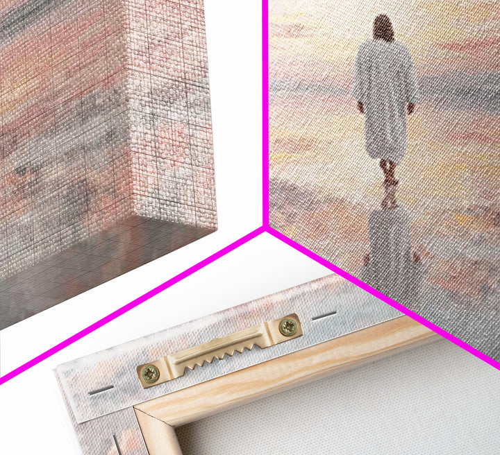 Heaven’s Gentle Horizon | Framed Canvas Print | Christian Art Canvas | Jesus Painting | Christian Wall Art | Modern Christian Painting | Ch