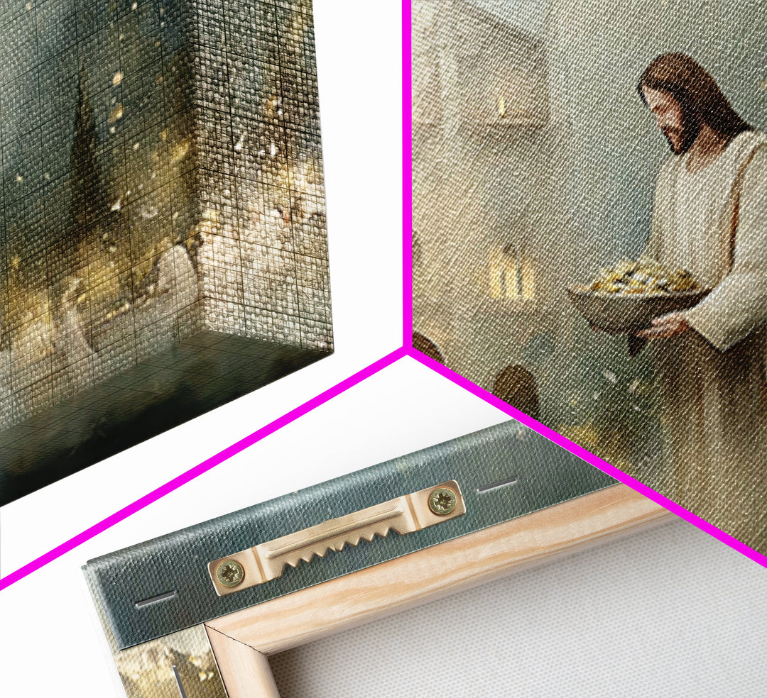 Cathedral Blessing – Framed Canvas Print – Christian Wall Art – Christian Art Canvas – Jesus Painting – Moody Christian Art – Christian Dec