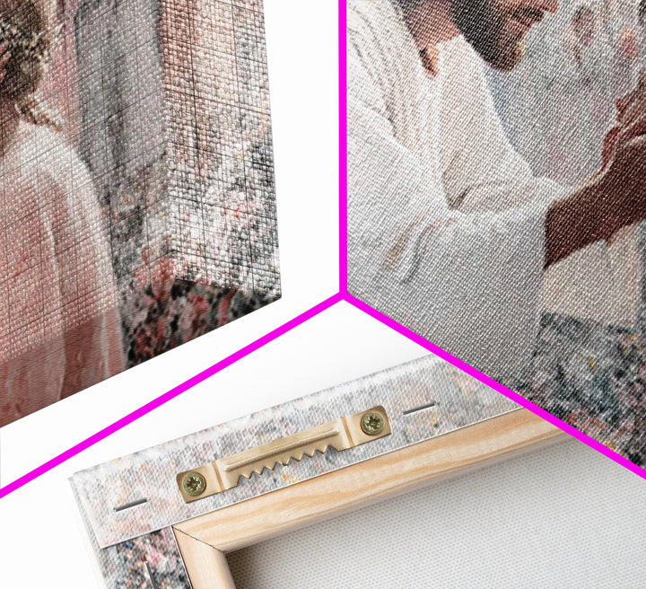 Joyful Reunion – Framed Canvas Print – Christian Art Canvas – Jesus Painting – Christian Art Prints – Christian Wall Art – Christian Gift I