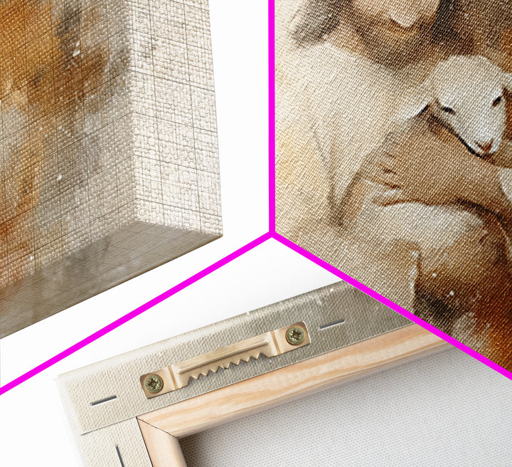 Warm Embrace Light – Framed Canvas Print – Christian Art Canvas – Jesus Paintings – Christian Wall Art – Christian Gift Ideas – Christian A