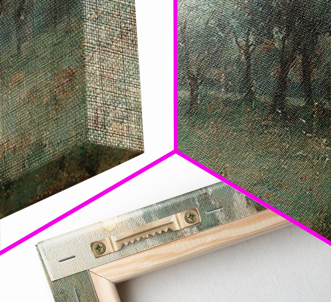Garden Of Prayer - Framed Canvas Print - Christian Wall Art - Jesus Painting - Christian Art Canvas - Vintage Christian Art