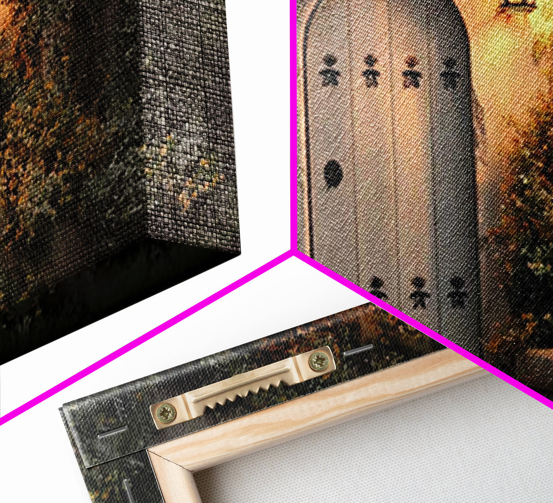 Sacred Threshold - Framed Canvas Print - Christian Wall Art - Christian Decor - Jesus Painting - Christian Art Canvas