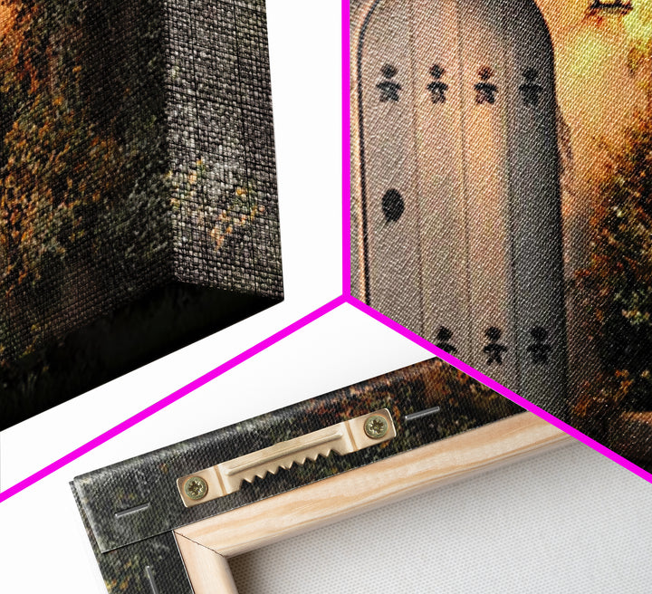 Sacred Threshold - Framed Canvas Print - Christian Wall Art - Christian Decor - Jesus Painting - Christian Art Canvas