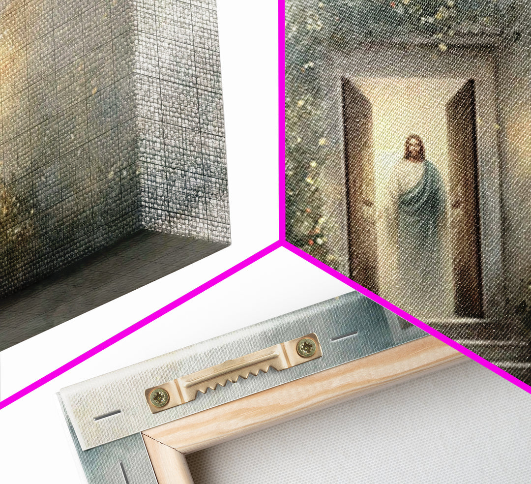 Radiant Invitation - Framed Canvas Print - Christian Art Canvas - Christian Wall Art - Jesus Painting - Minimalist Christian Art