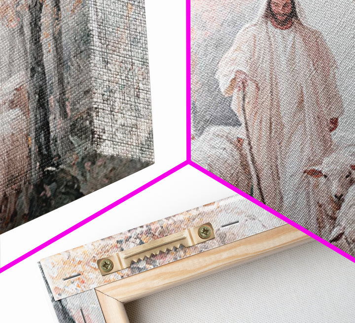 Shepherd Of Peace – Framed Canvas Print – Christian Wall Art – Jesus Painting – Christian Art Canvas – Large Christian Art