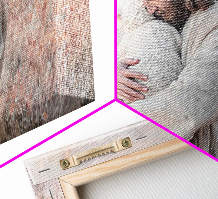 Shepherd Of Mercy – Framed Canvas Print – Christian Wall Art – Jesus Painting – Christian Art Canvas – Christmas Art – Christian Decor – Ch