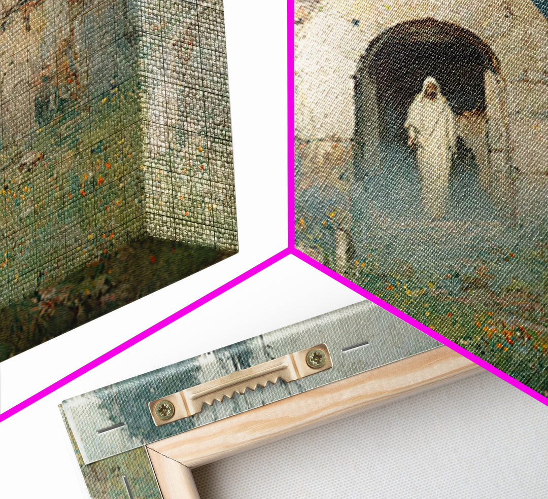 Awakening Garden Light, Framed Canvas Print, Christian Art Canvas, Christian Wall Art, Easter Art, Christian Decor, Jesus Painting, Christi