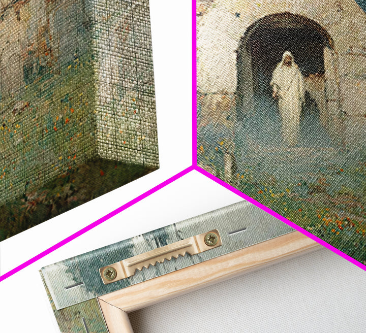 Awakening Garden Light, Framed Canvas Print, Christian Art Canvas, Christian Wall Art, Easter Art, Christian Decor, Jesus Painting, Christi