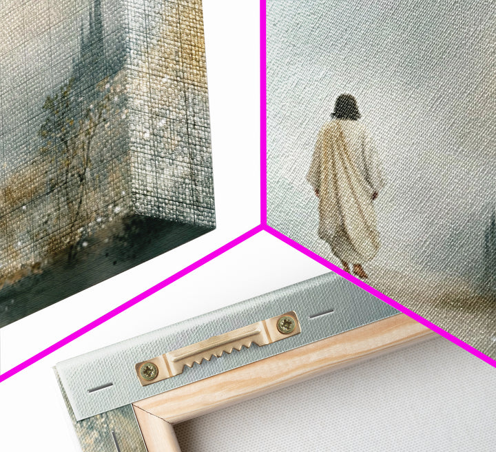 Kingdom Journey – Framed Canvas Print – Christian Art Canvas – Jesus Painting – Christian Wall Art – Christian Christmas Art