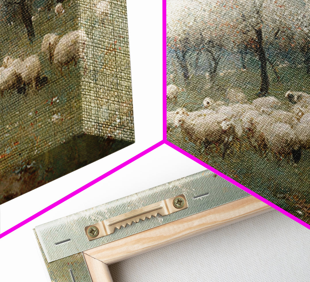 Radiant Shepherd Walk – Framed Canvas Print – Christian Art Canvas – Jesus Painting – Christian Wall Art – Christian Gift Ideas – Modern Ch