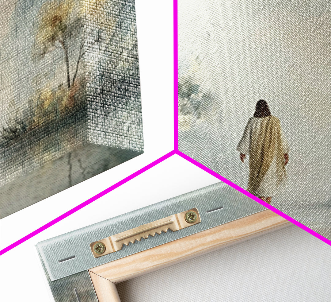 Garden of Grace, Framed Canvas Print, Christian Art Canvas, Jesus Painting, Subtle Christian Art, Christian Wall Art, Christian Art Gift