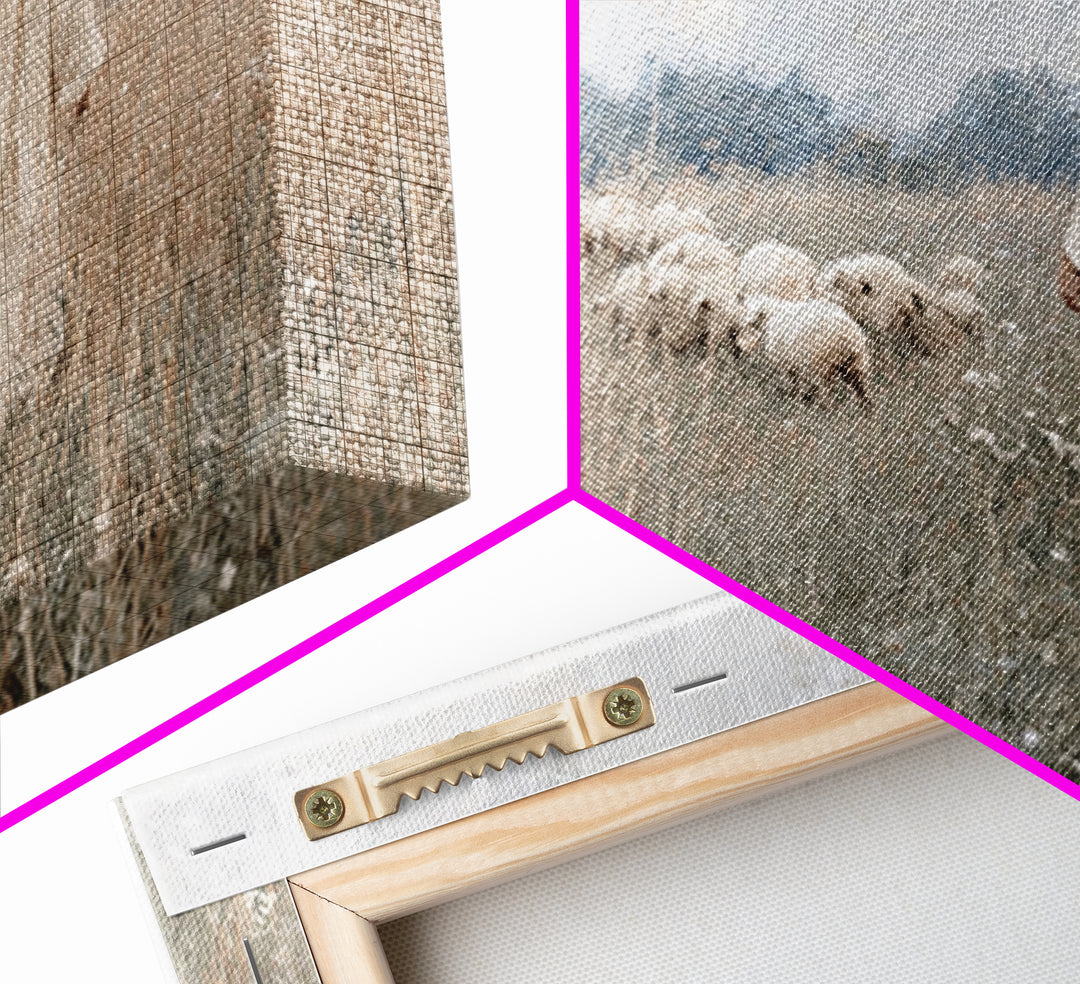 Quiet Meadow | Framed Canvas Print | Christian Wall Art | Christian Art Canvas | Jesus Painting | Minimalist Christian Art | Christian Art
