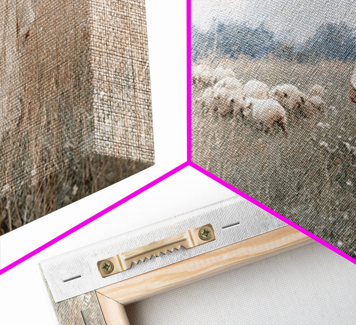 Quiet Meadow | Framed Canvas Print | Christian Wall Art | Christian Art Canvas | Jesus Painting | Minimalist Christian Art | Christian Art