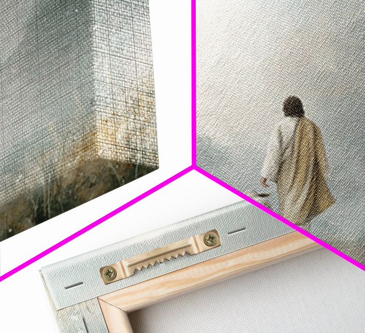 Mountain Haven Grace – Framed Canvas Print – Christian Art Canvas – Jesus Painting – Subtle Christian Art – Christian Wall Art – Christmas