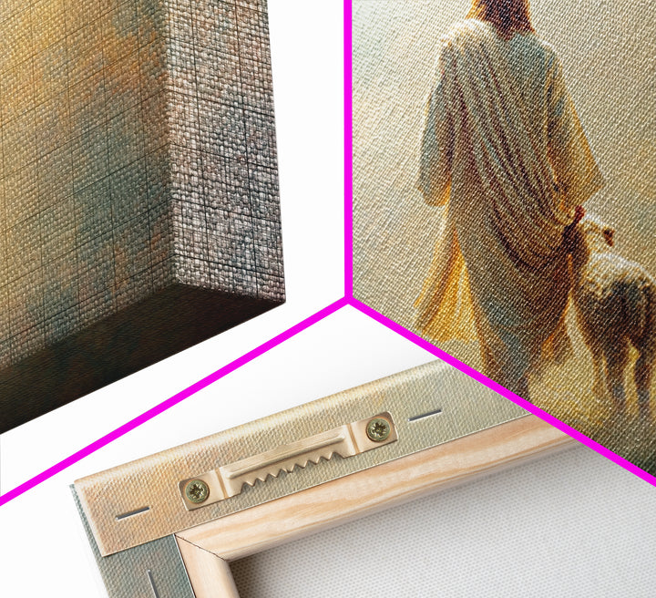 Light Of The Shepherd, Framed Canvas Print, Jesus Painting, Christian Art Canvas, Christian Wall Art, Modern Christian Art, Christian Chris