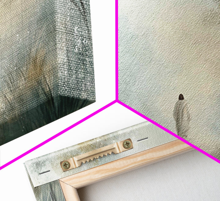 Heavenly Walk Mist – Framed Canvas Print – Christian Art Canvas – Christian Decor – Christian Wall Art – Christian Gift Ideas – Jesus Paint