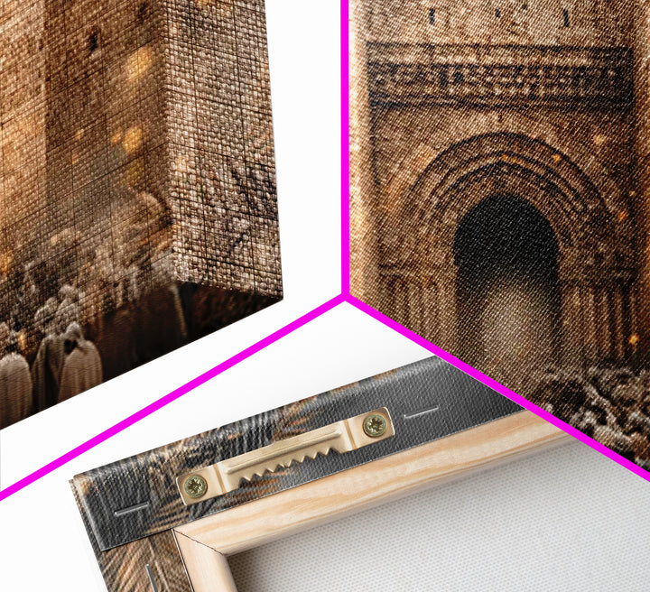 Gate of Triumph, Framed Canvas Print, Christian Art Canvas, Christian Wall Art, Christmas Art Prints, Jesus Painting, Christian Gift Ideas