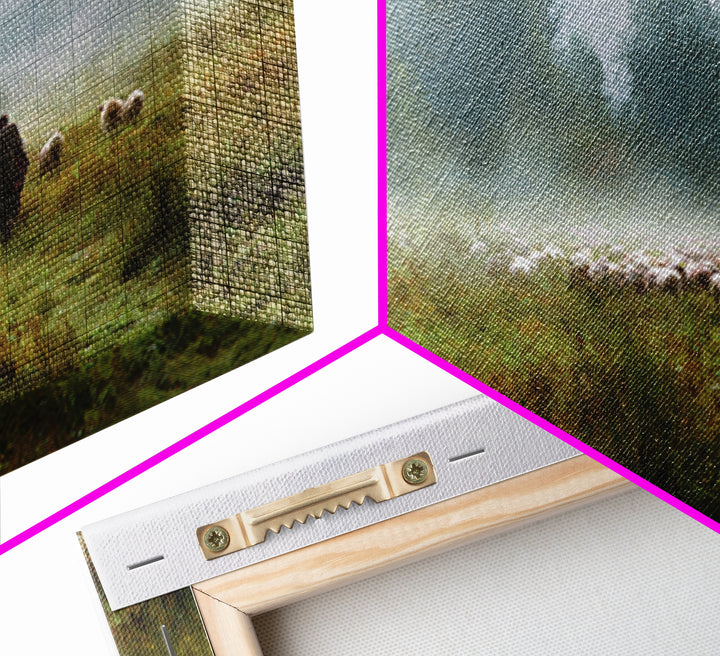 Pasture of Peace | Framed Canvas Print | Christian Art Canvas | Jesus Painting | Christian Wall Art | Christian Gift Ideas | Subtle Christi