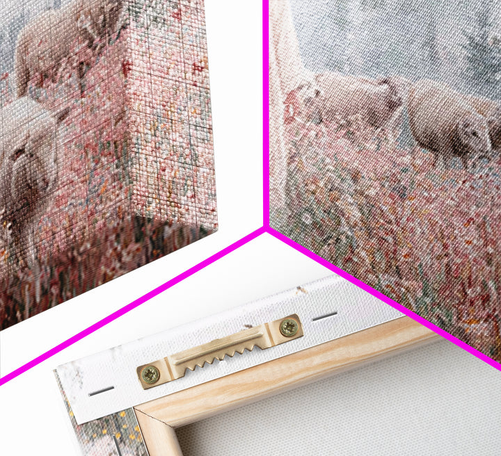 Meadow Shepherd – Framed Canvas Print – Christian Wall Art – Jesus Painting – Christian Art Canvas – Christian Gift – Modern Christian Art