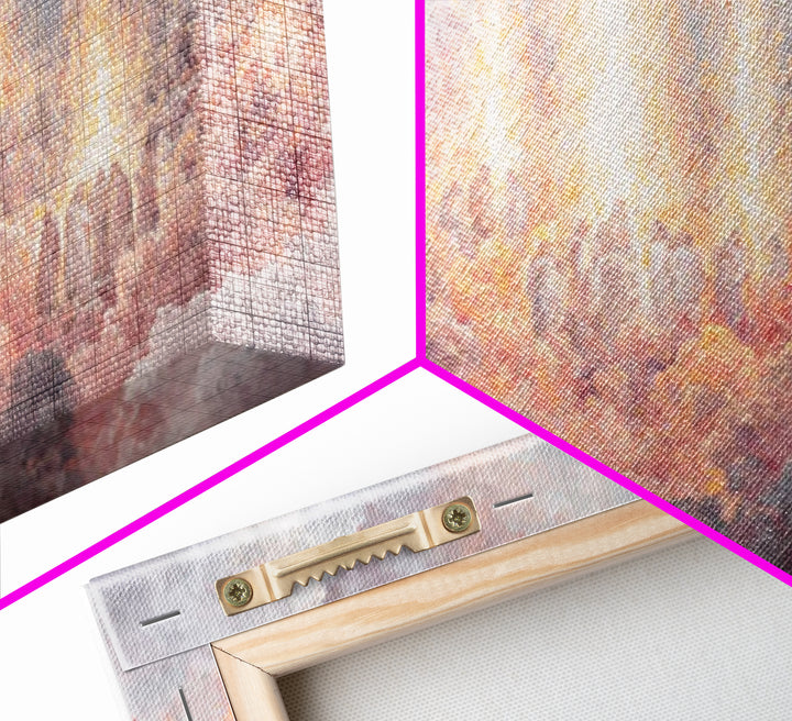 Heaven’s Living Flame – Framed Canvas Print – Christian Art Canvas – Christian Painting – Christian Wall Art – Christian Christmas Art – Ch
