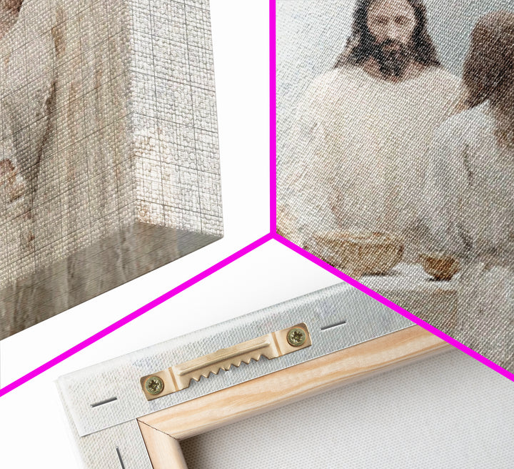 Sacred Gathering - Framed Canvas Print - Christian Wall Art - Jesus Painting - Christian Art Canvas - Christian Decor - Christian Gift Idea