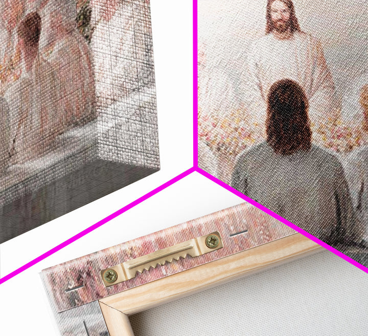 Garden Covenant – Framed Canvas Print – Christian Christmas Art – Jesus Art Print – Christian Wall Art – Unique Christian Art – Christian D