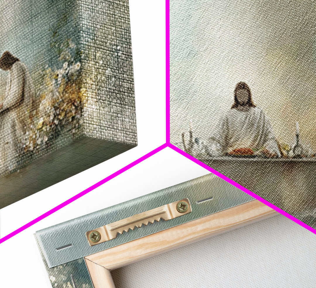 Radiant Council – Framed Canvas Print – Christian Art Canvas – Jesus Wall Art – Large Christian Art – Christian Painting – Christmas Art Fr