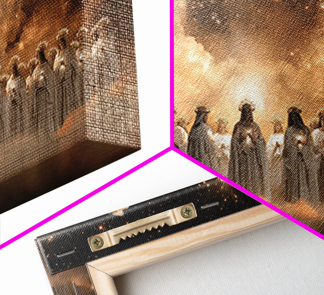 Heavenly Choir – Framed Canvas Print – Christian Wall Art – Christian Art Canvas – Jesus Painting – Christian Christmas Art – Christmas Wal
